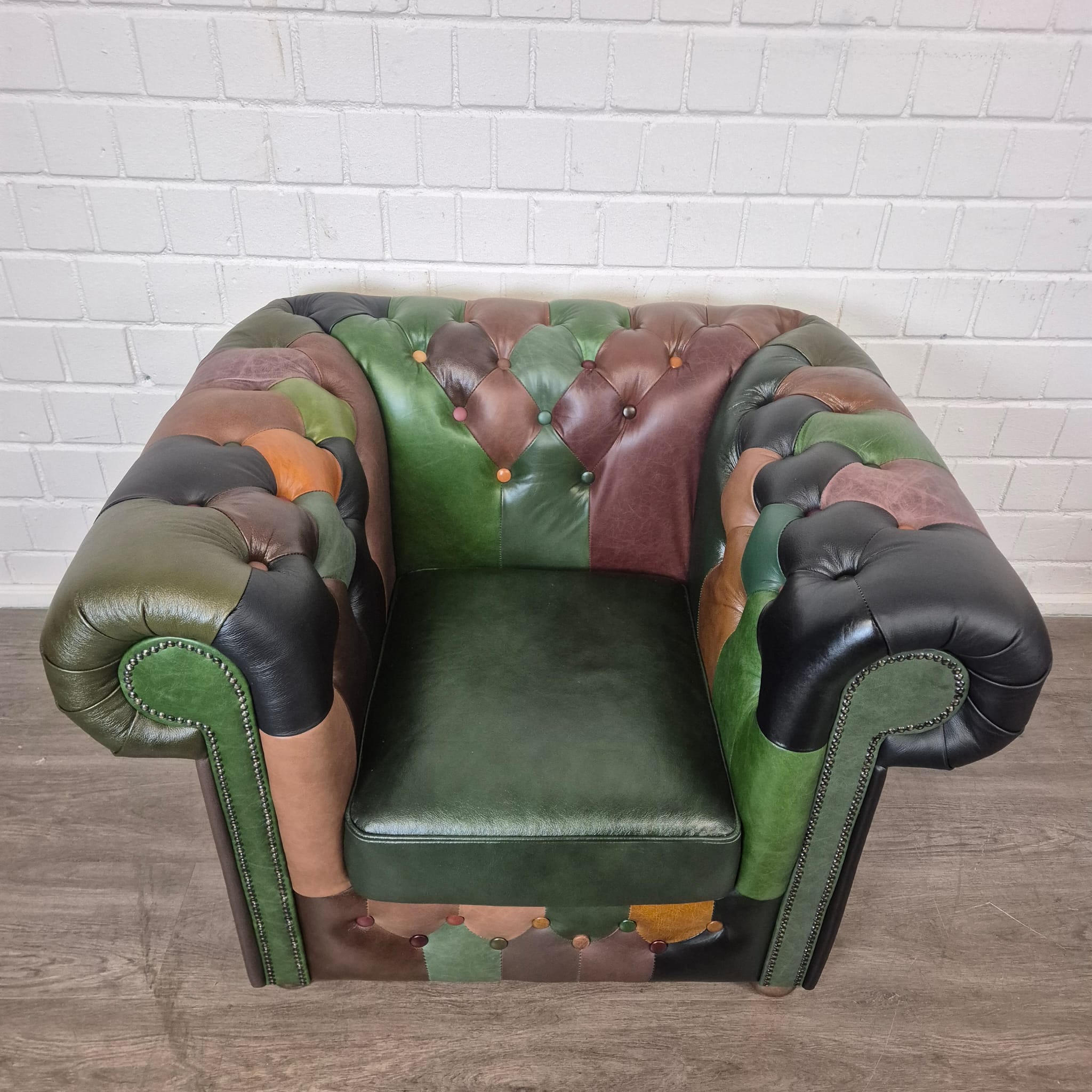 Chesterfield Armchair Leather Model Jungle - Image 4