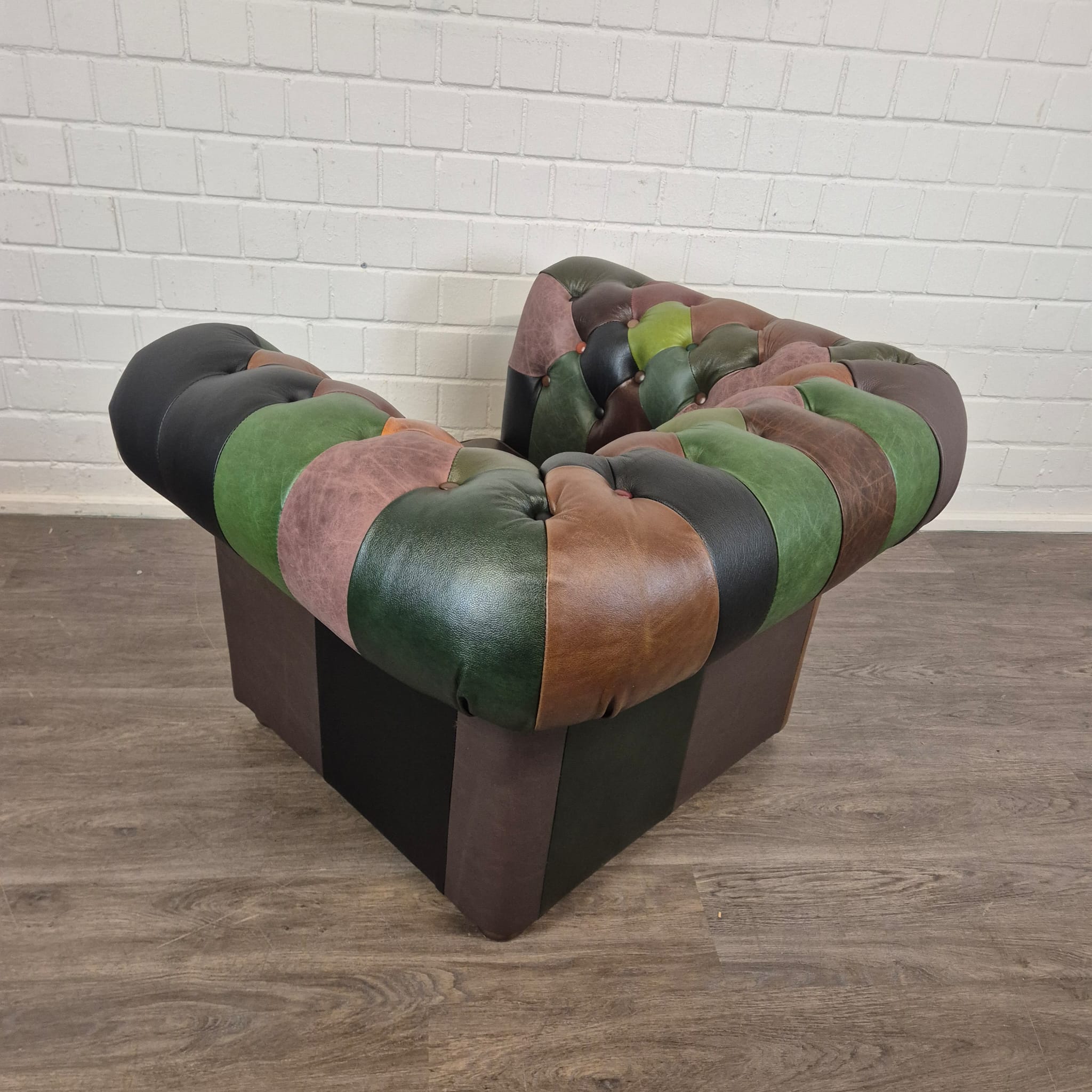 Chesterfield Armchair Leather Model Jungle - Image 7