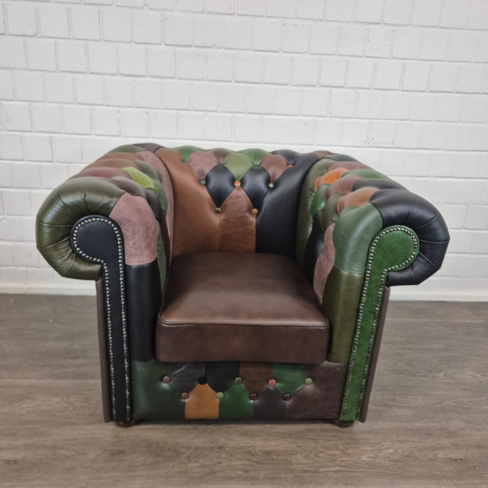 Chesterfield Armchair Leather Model Jungle - Image 3