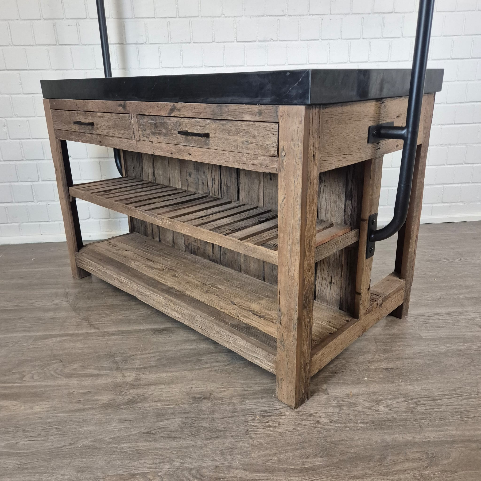 Kitchen Island Marble Top 1.50 m x 0.81 m - Image 11