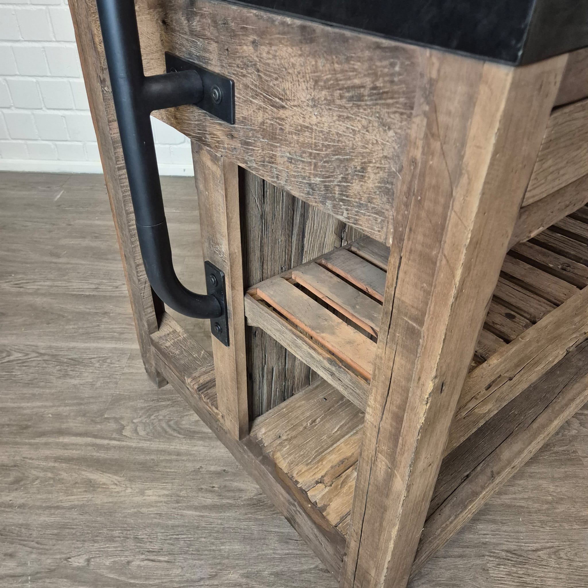 Kitchen Island Marble Top 1.50 m x 0.81 m - Image 6