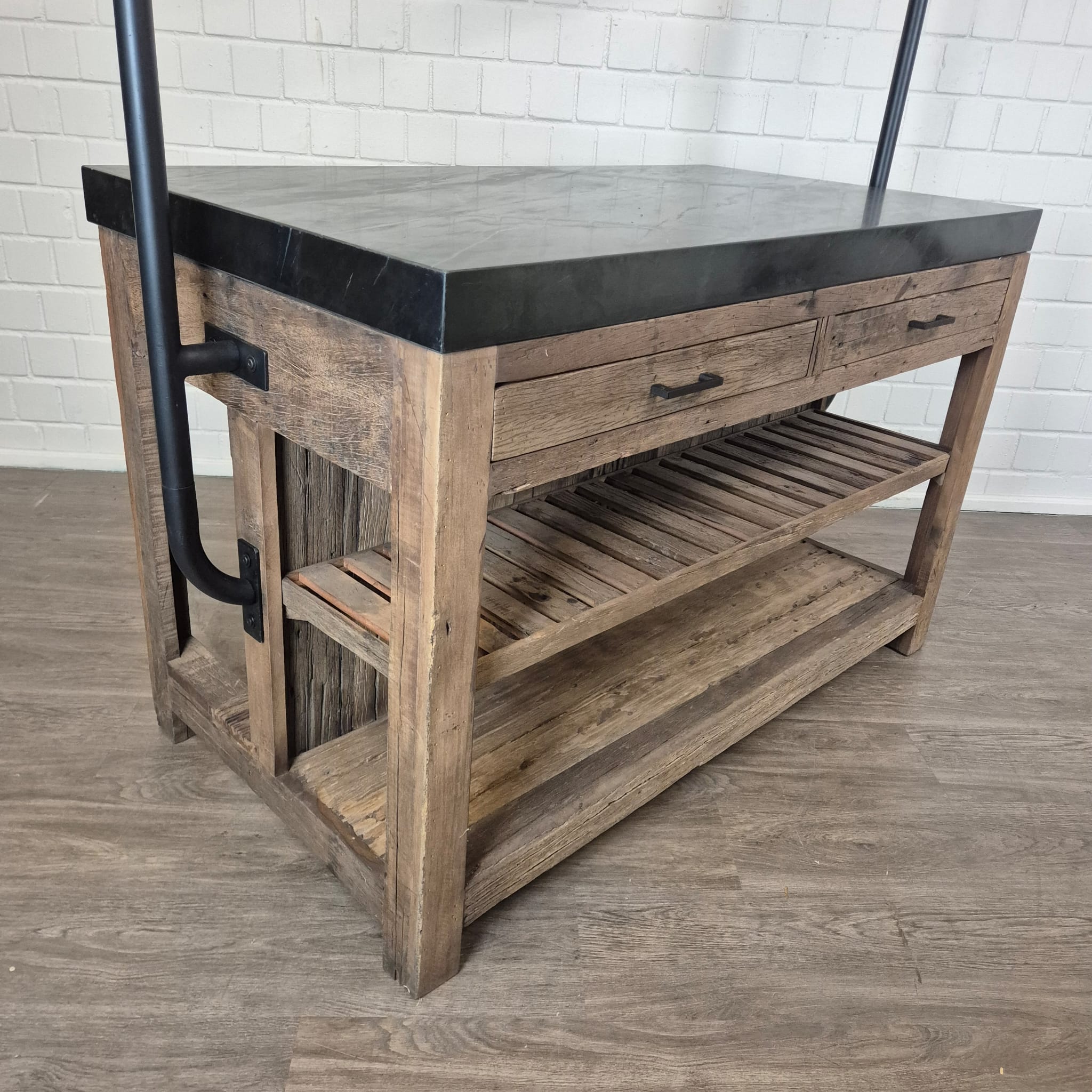 Kitchen Island Marble Top 1.50 m x 0.81 m - Image 5