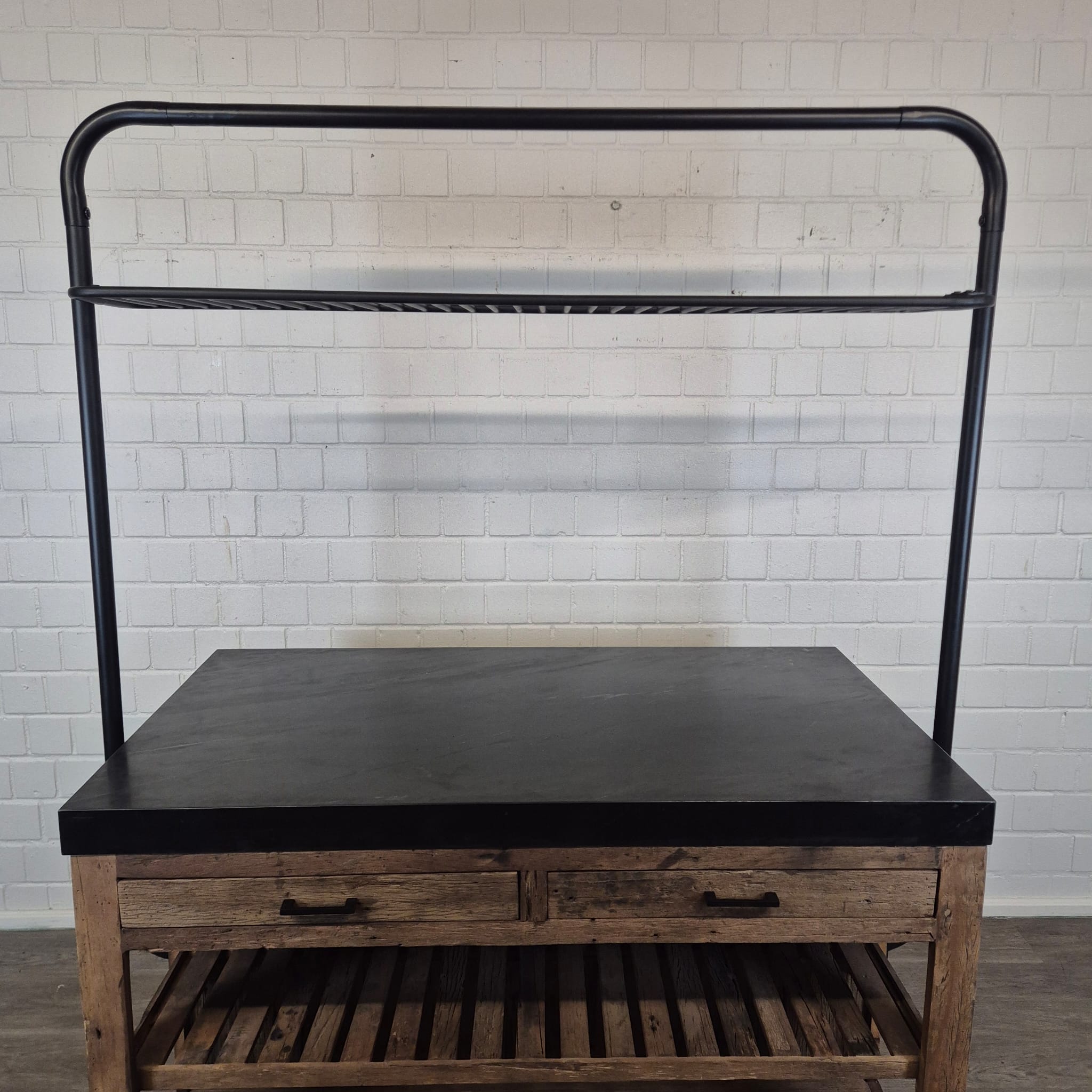 Kitchen Island Marble Top 1.50 m x 0.81 m - Image 7