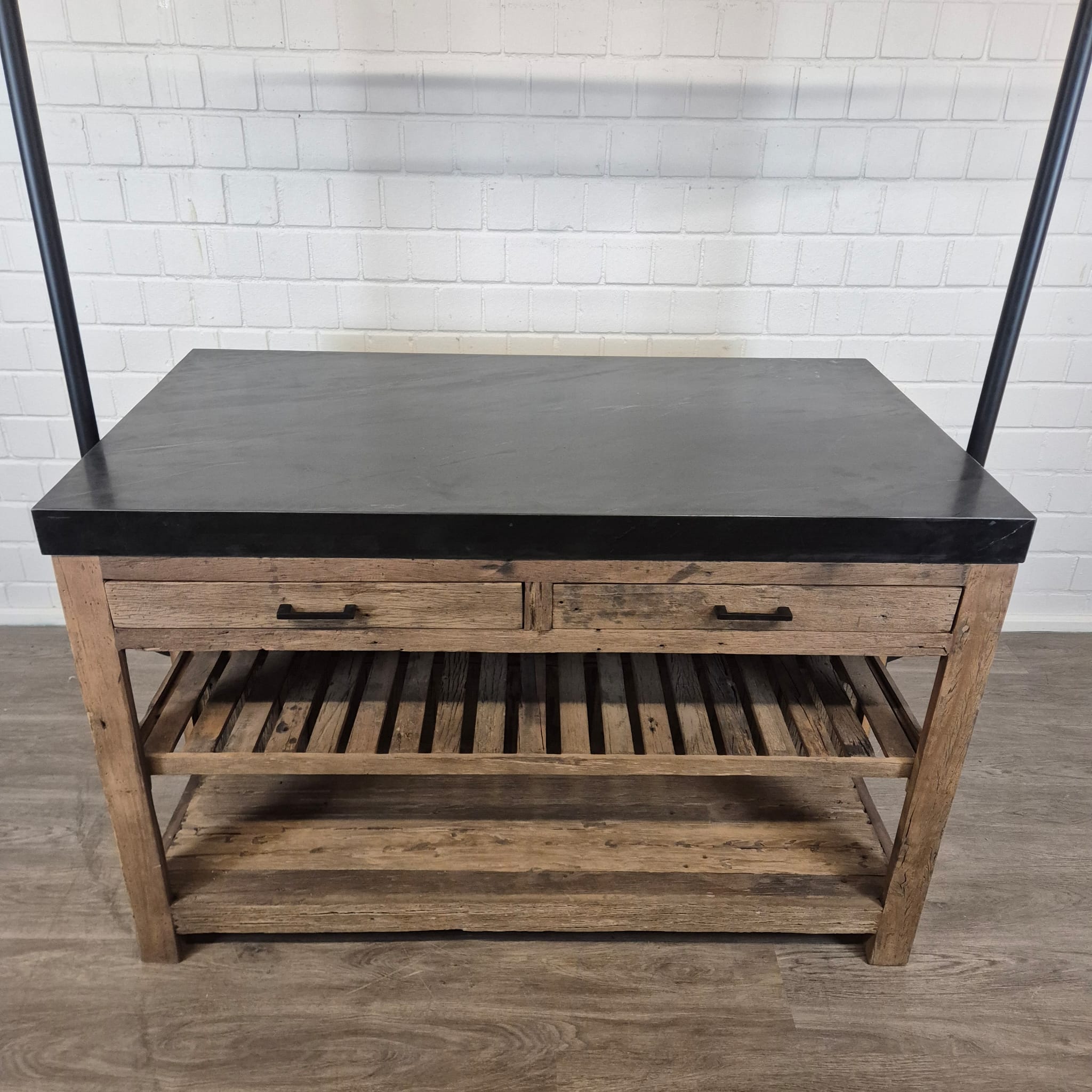 Kitchen Island Marble Top 1.50 m x 0.81 m - Image 8