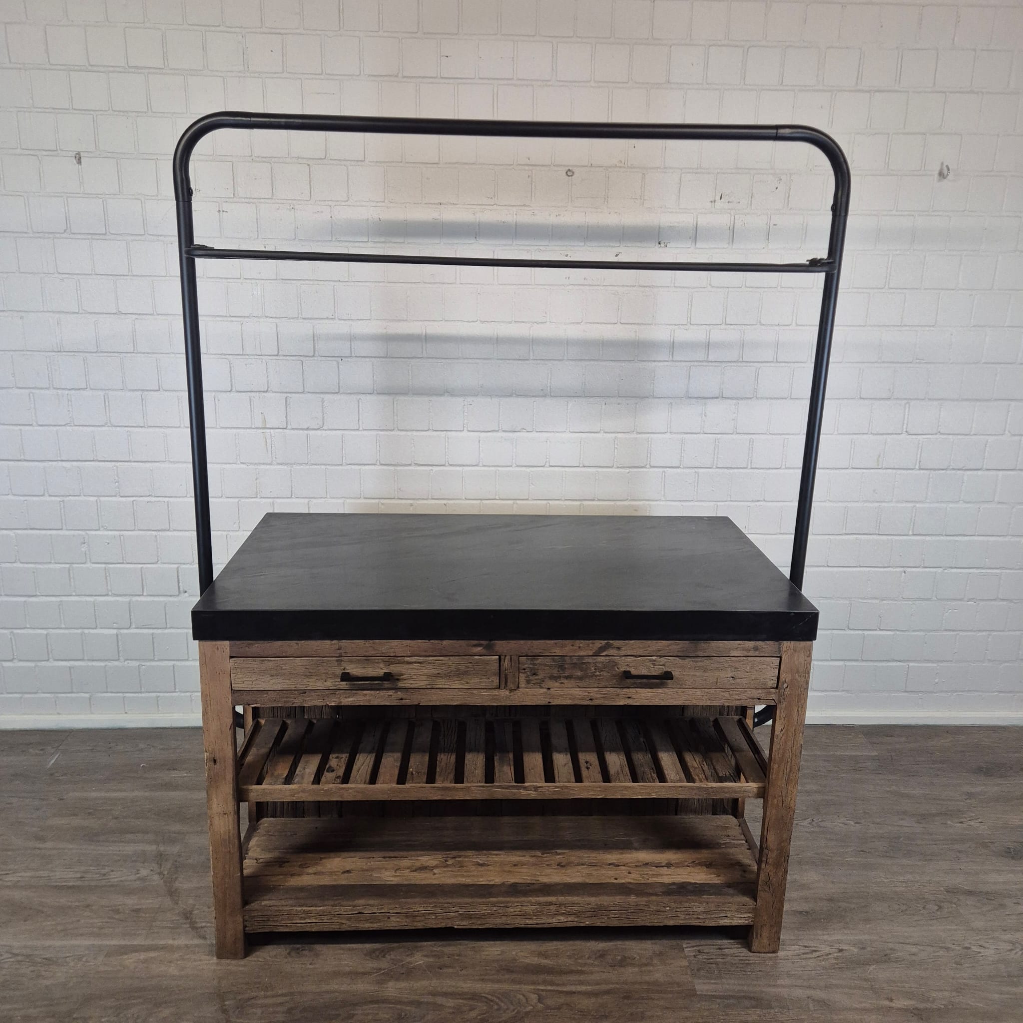 Kitchen Island Marble Top 1.50 m x 0.81 m - Image 3