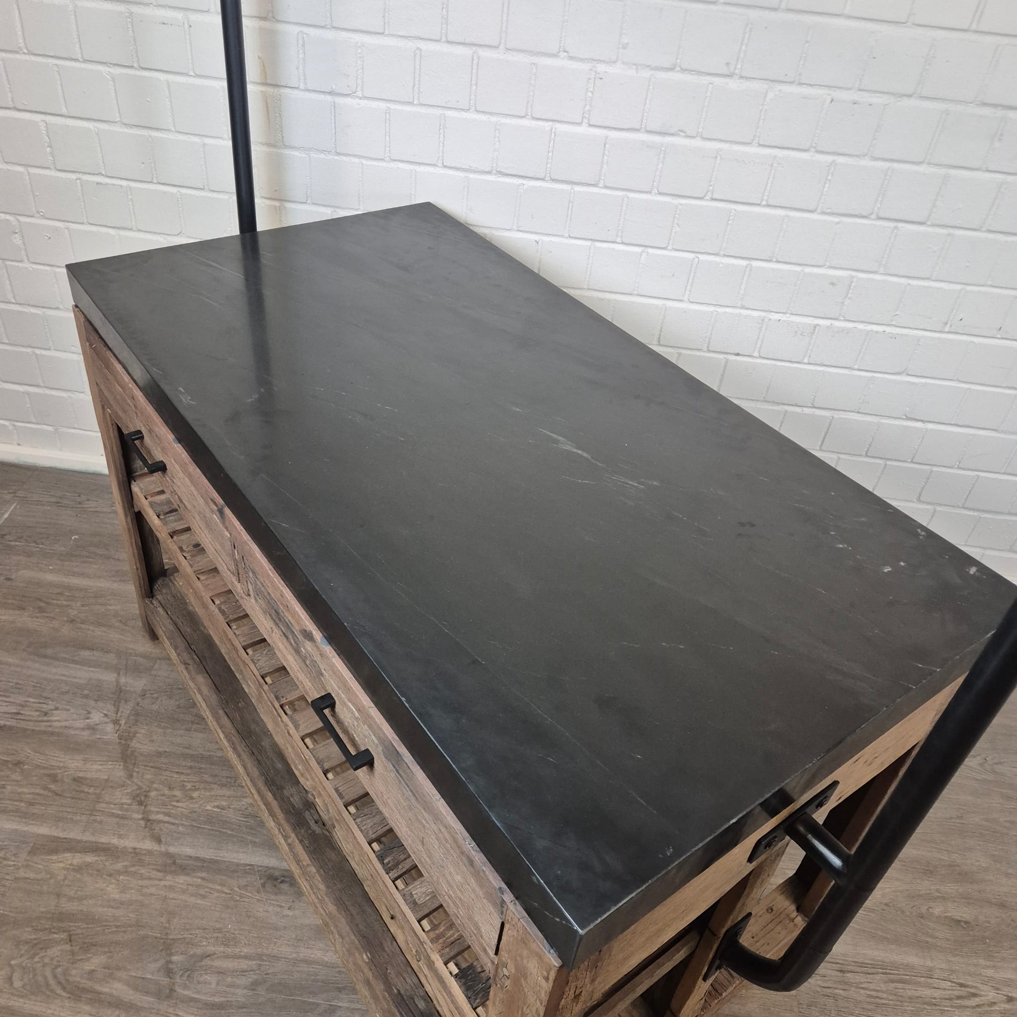 Kitchen Island Marble Top 1.50 m x 0.81 m - Image 10