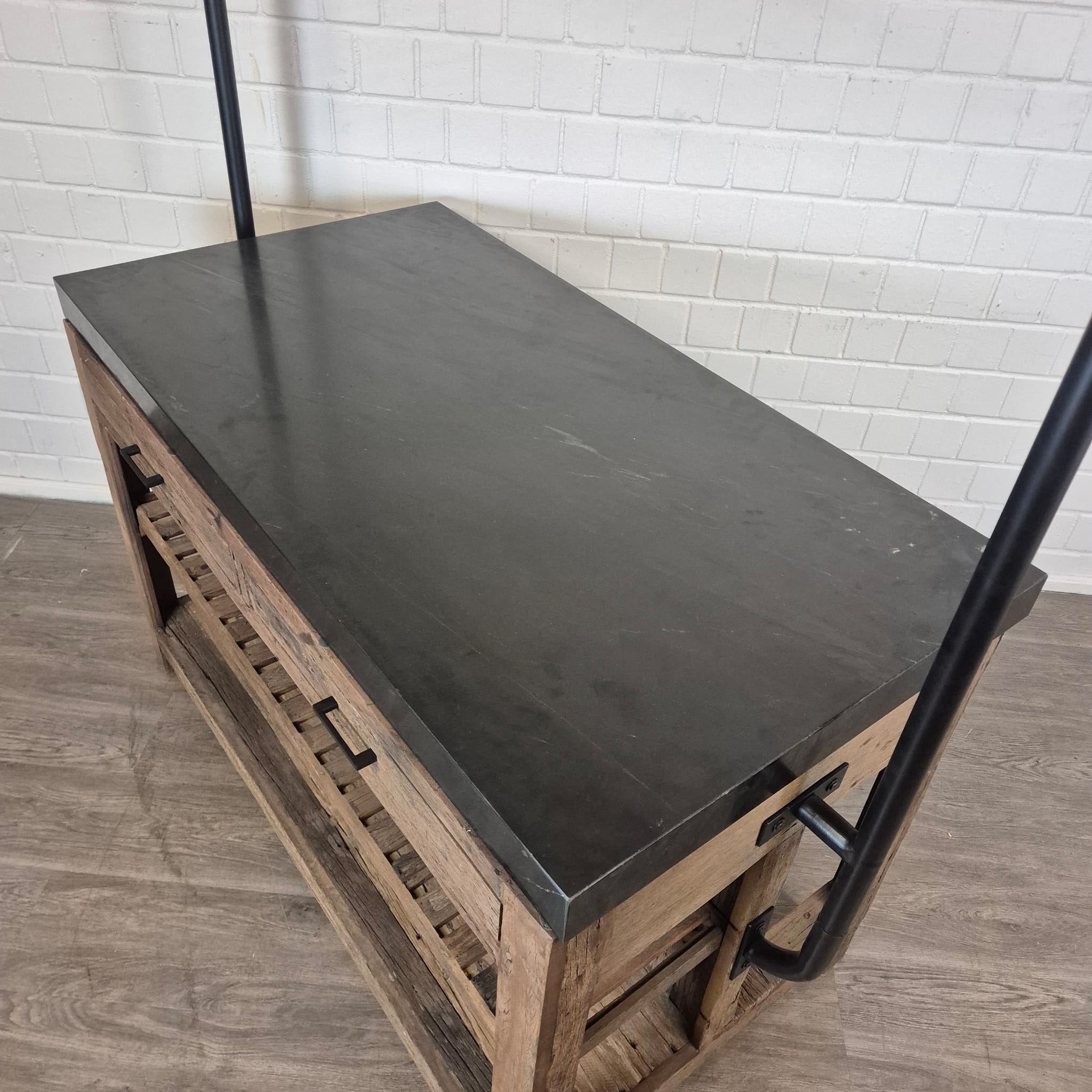 Kitchen Island Marble Top 1.50 m x 0.81 m - Image 9