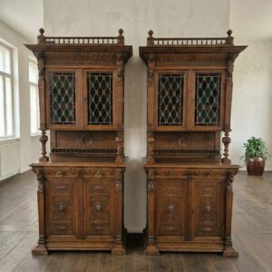 Set Cabinets Gründerzeit 1880 Oak