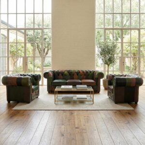 Chesterfield Seating Set Model Jungle 3-1-1 Leather