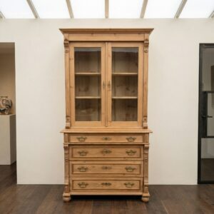 Display Cabinet Gründerzeit 1880 Pine