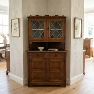 Old German Style Corner Cabinet Oak 0.80 m