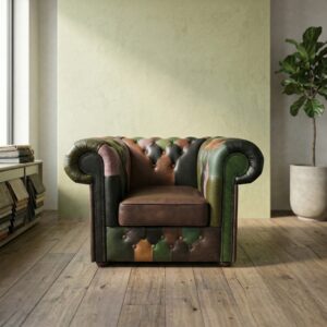 Chesterfield Armchair Leather Model Jungle