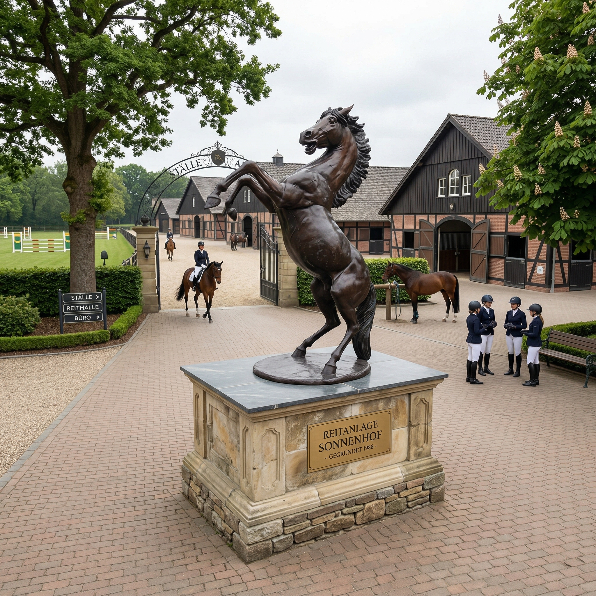 Statue Horse Bronze 2,40 m - Image 2