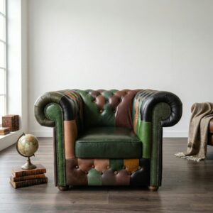 Chesterfield Armchair Leather Model Jungle
