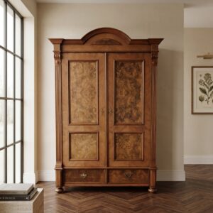 Wardrobe Gründerzeit 1880 Walnut