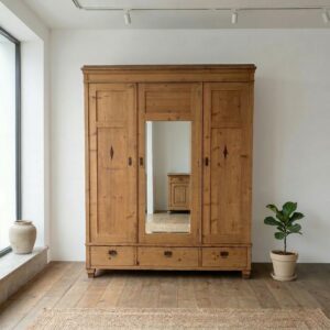 Wardrobe Jugendstil 1900 Pine