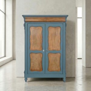 Wardrobe Biedermeier 1860 Oak