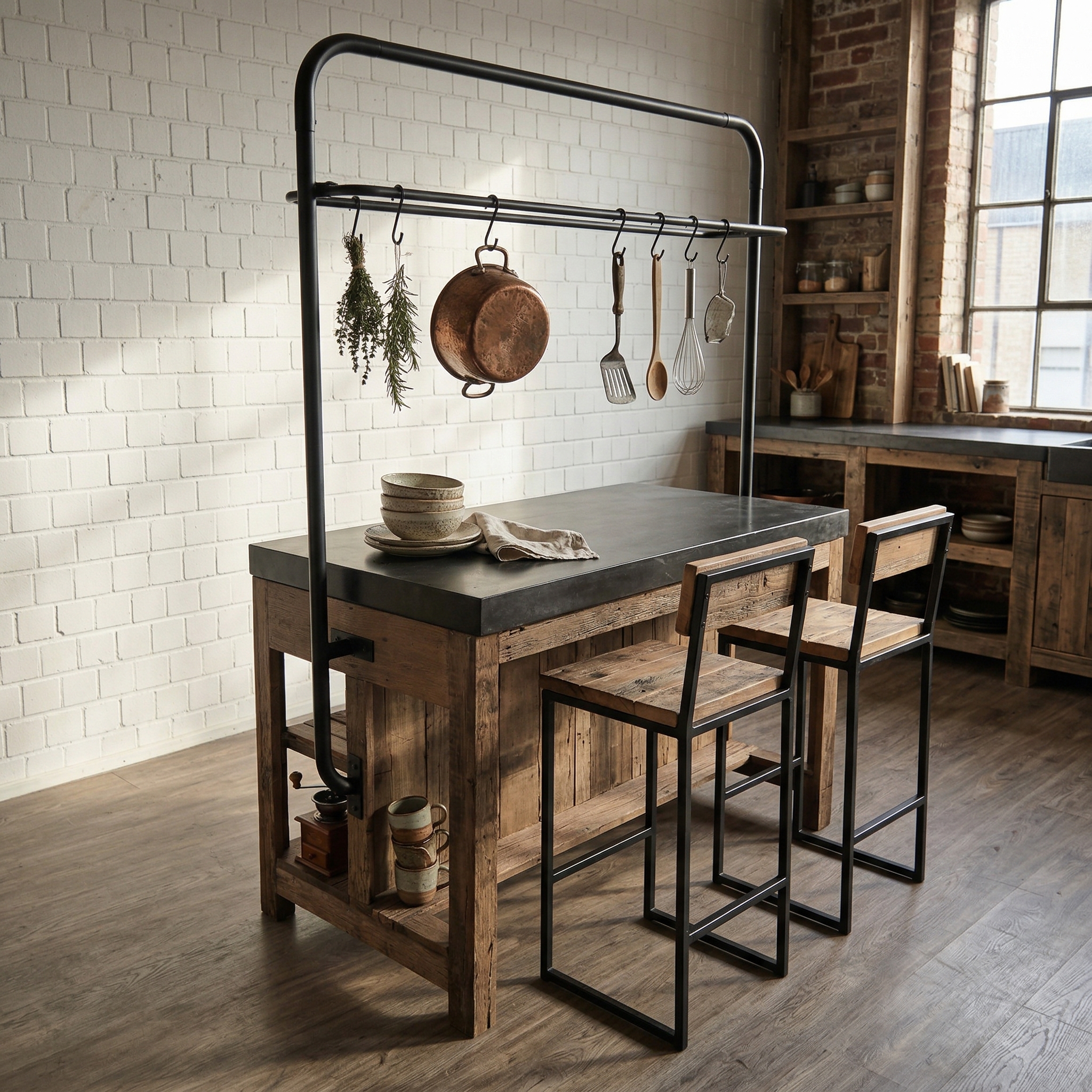 Kitchen Island Marble Top 1.50 m x 0.81 m - Image 2