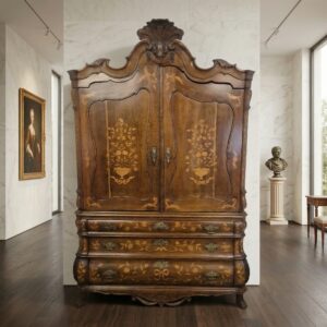 Dutch Baroque Cabinet 1790 Oak