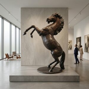 Statue Horse Bronze 2,40 m
