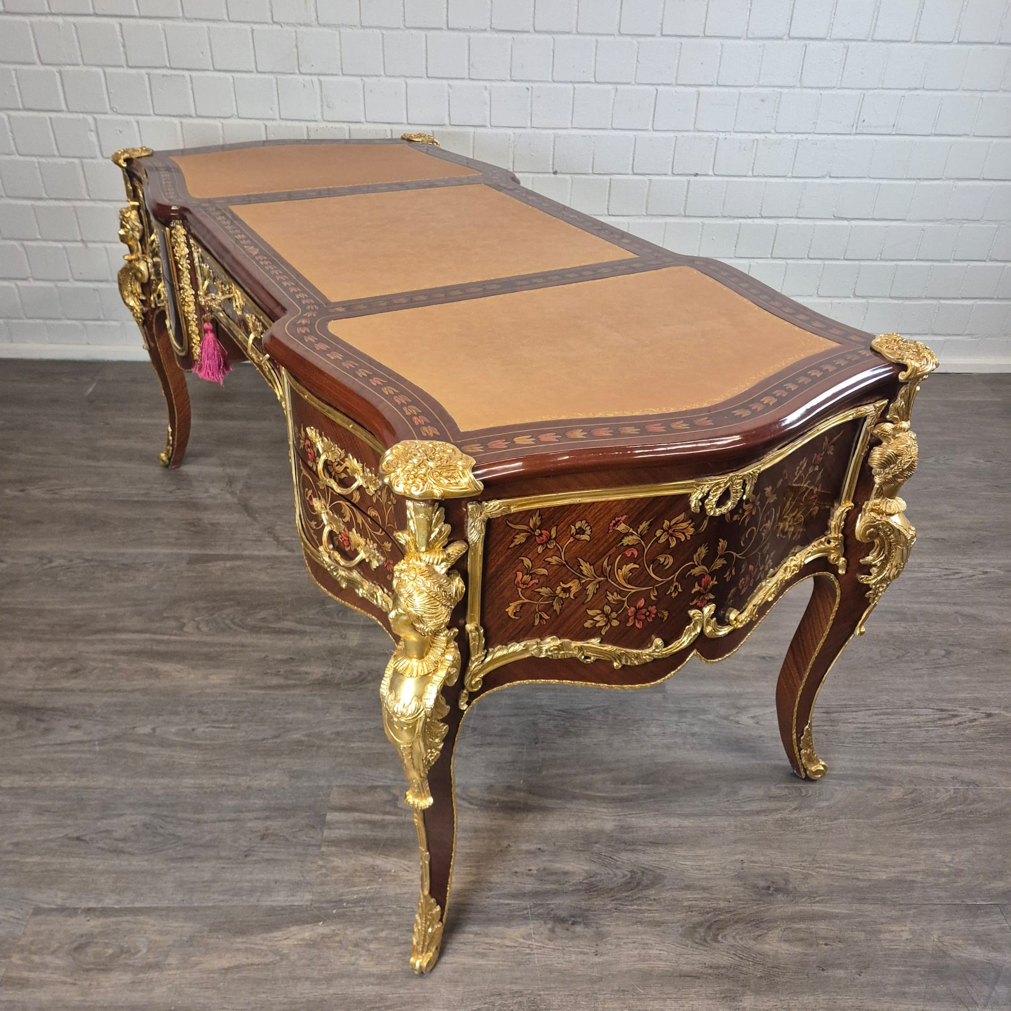 Desk Rococo-Style Walnut 1,80 m x 0,84 m - Image 5
