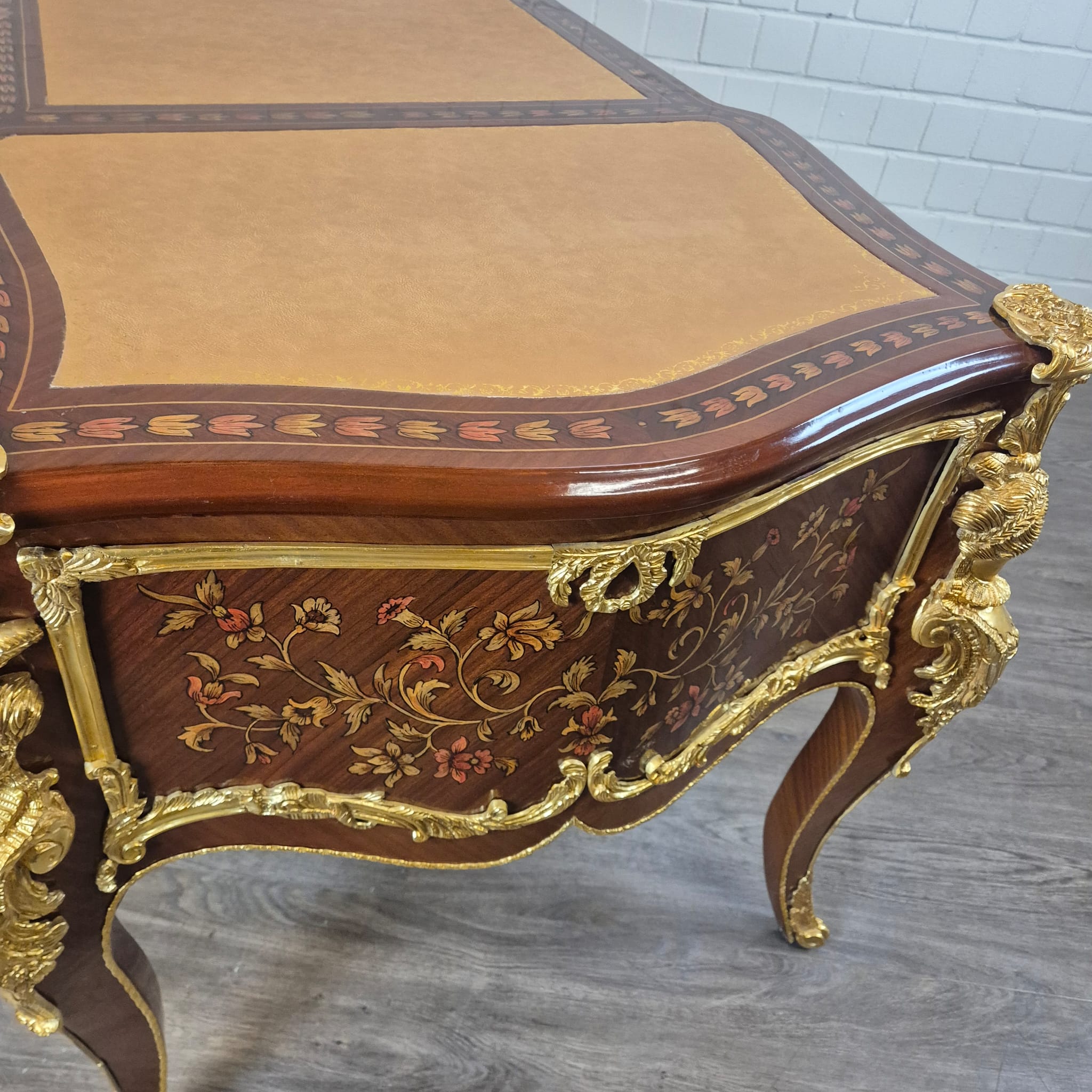 Desk Rococo-Style Walnut 1,80 m x 0,84 m - Image 12