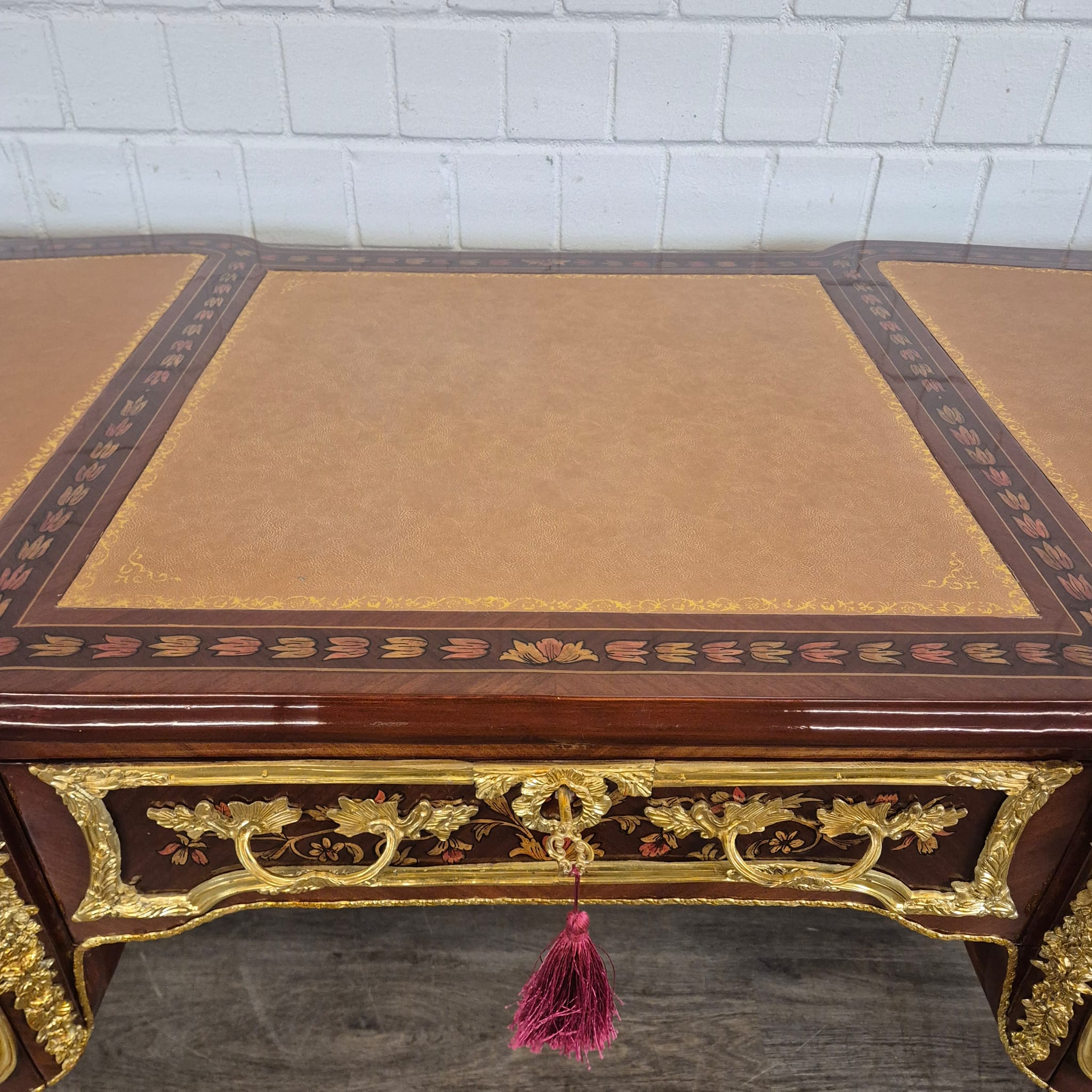 Desk Rococo-Style Walnut 1,80 m x 0,84 m - Image 8