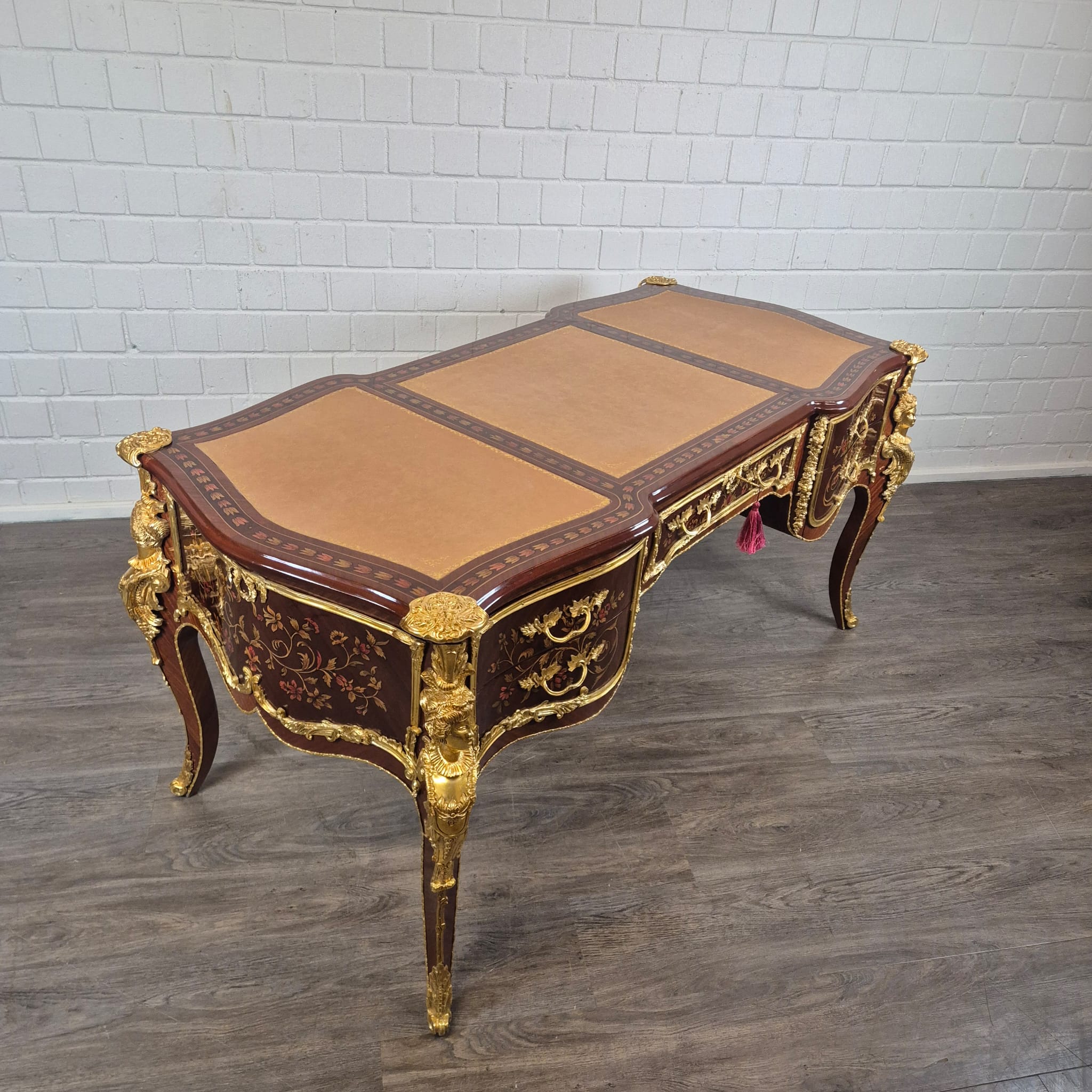 Desk Rococo-Style Walnut 1,80 m x 0,84 m - Image 4