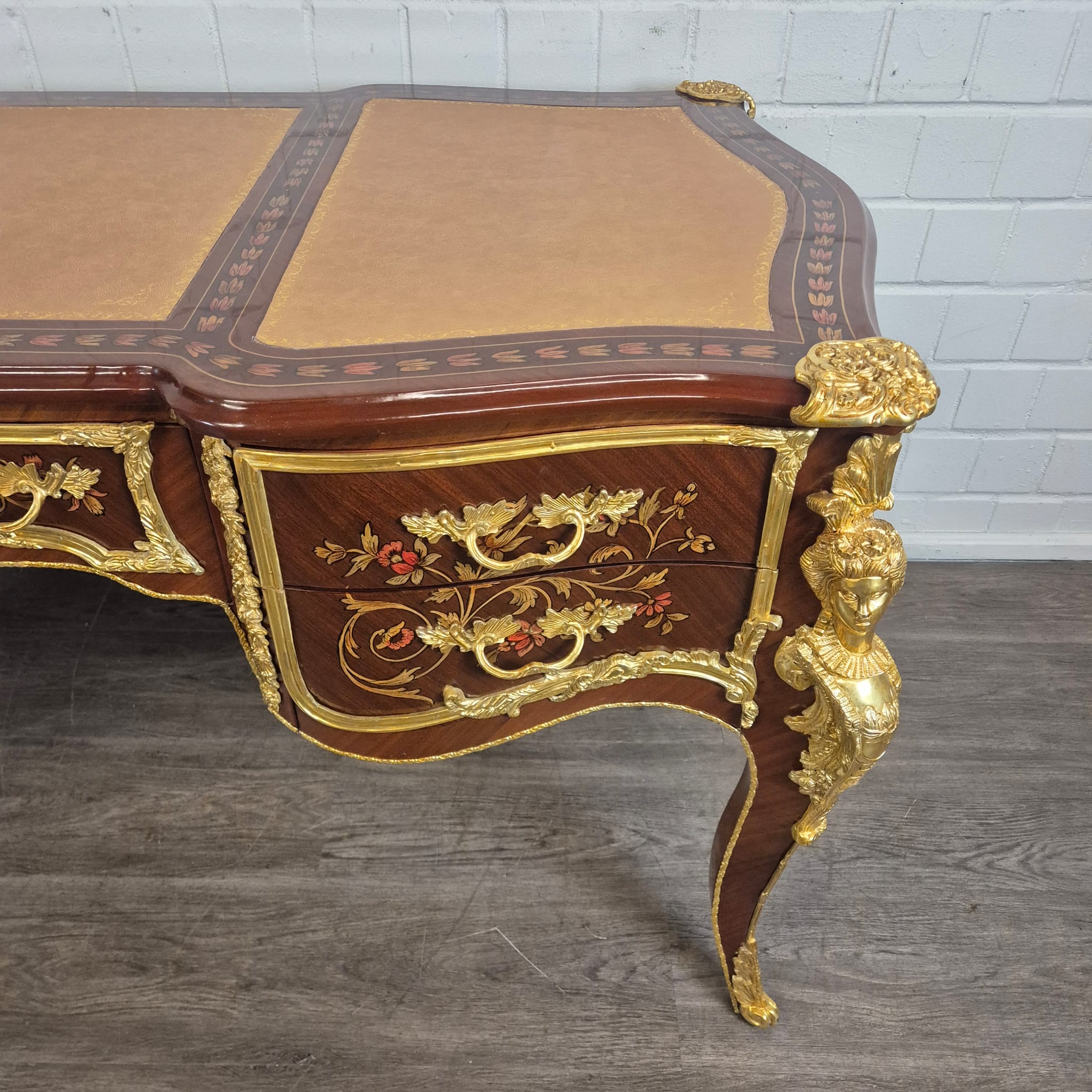 Desk Rococo-Style Walnut 1,80 m x 0,84 m - Image 9