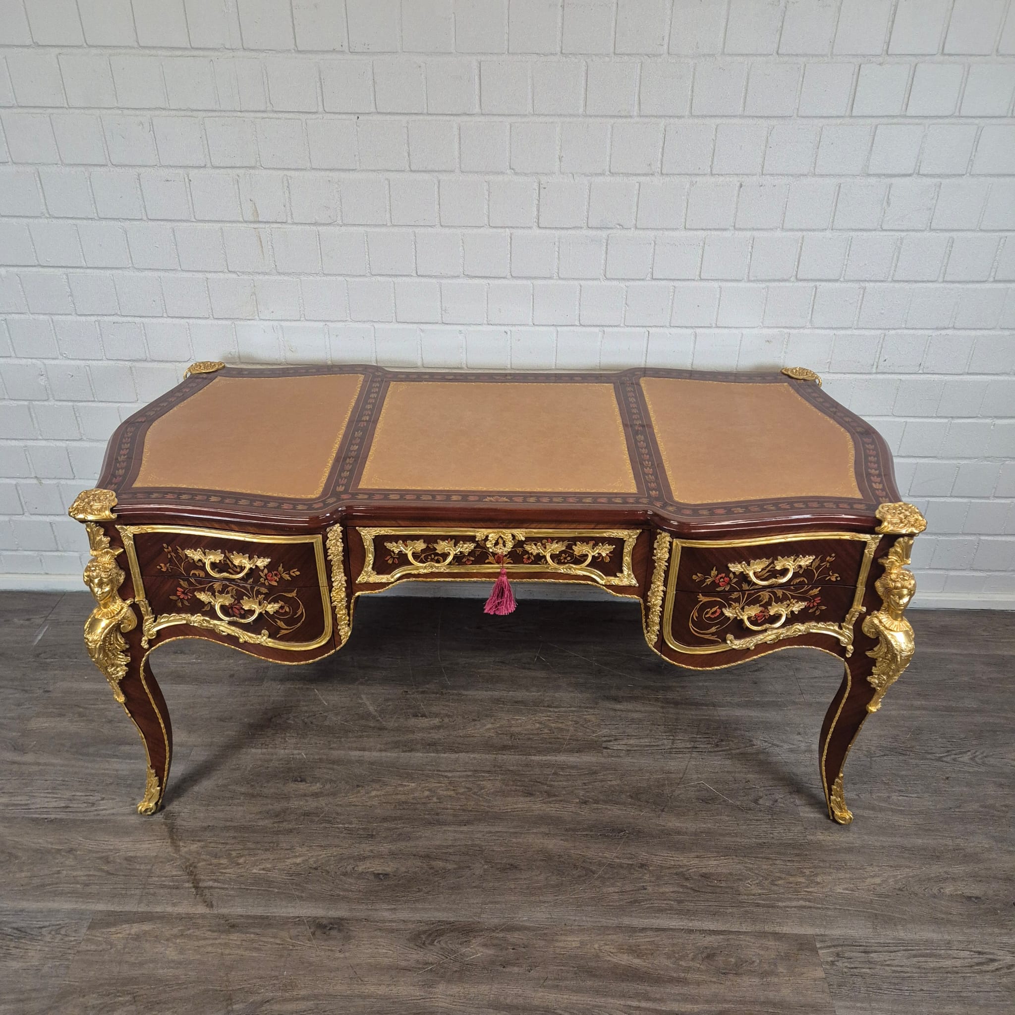 Desk Rococo-Style Walnut 1,80 m x 0,84 m - Image 3