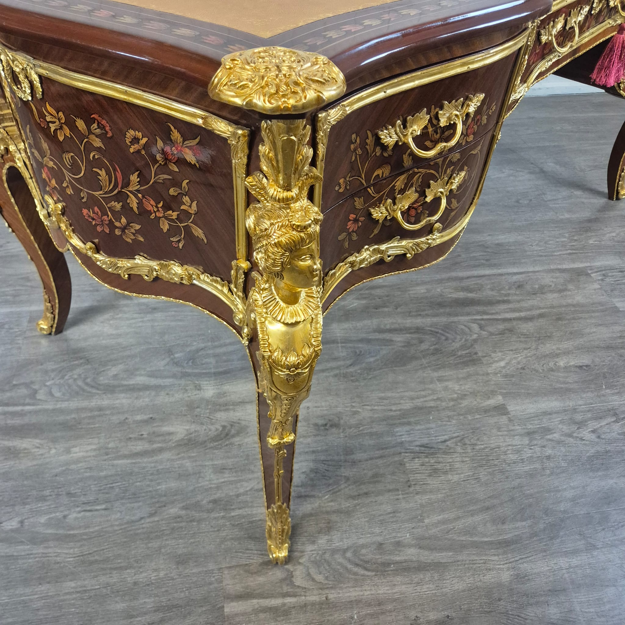 Desk Rococo-Style Walnut 1,80 m x 0,84 m - Image 7