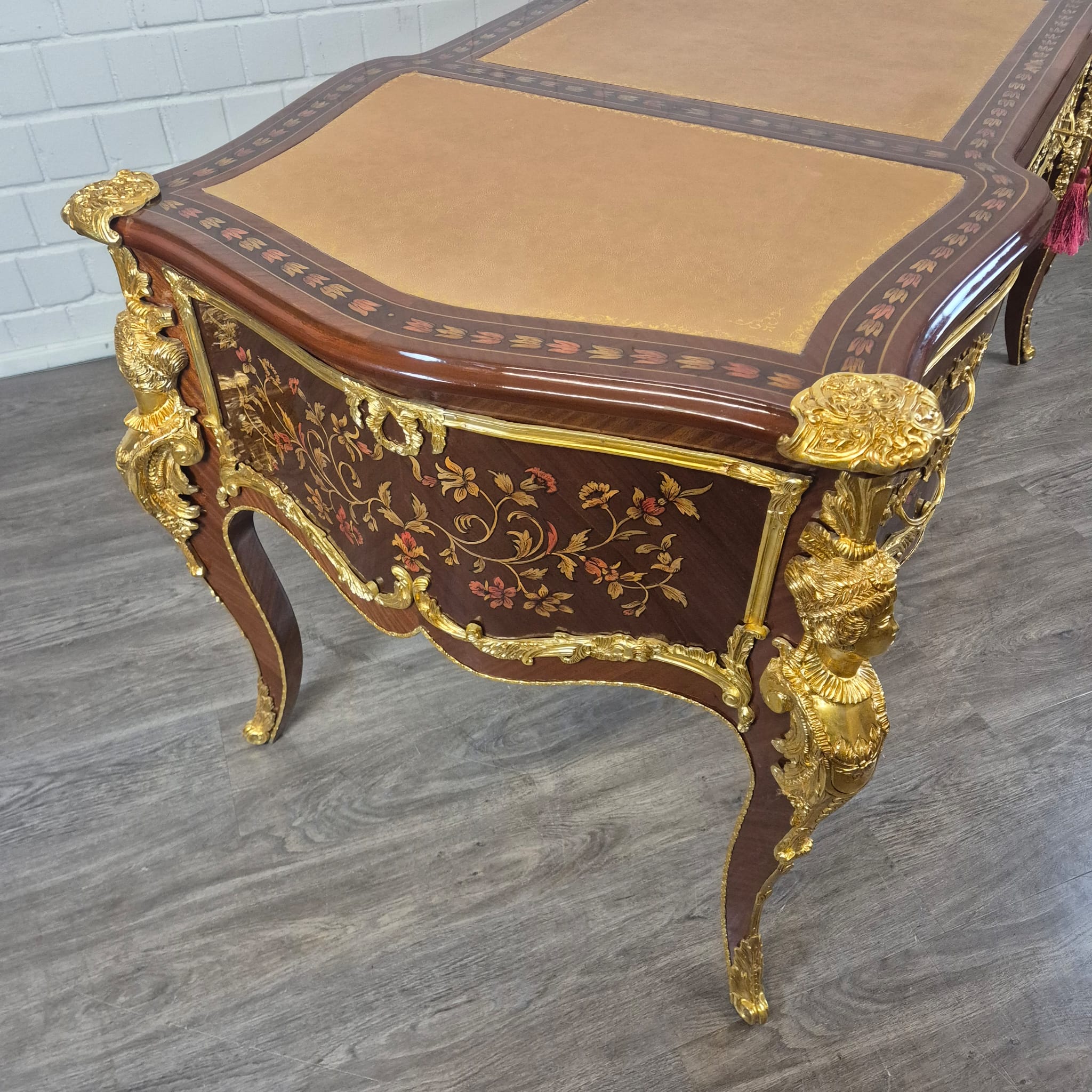 Desk Rococo-Style Walnut 1,80 m x 0,84 m - Image 6
