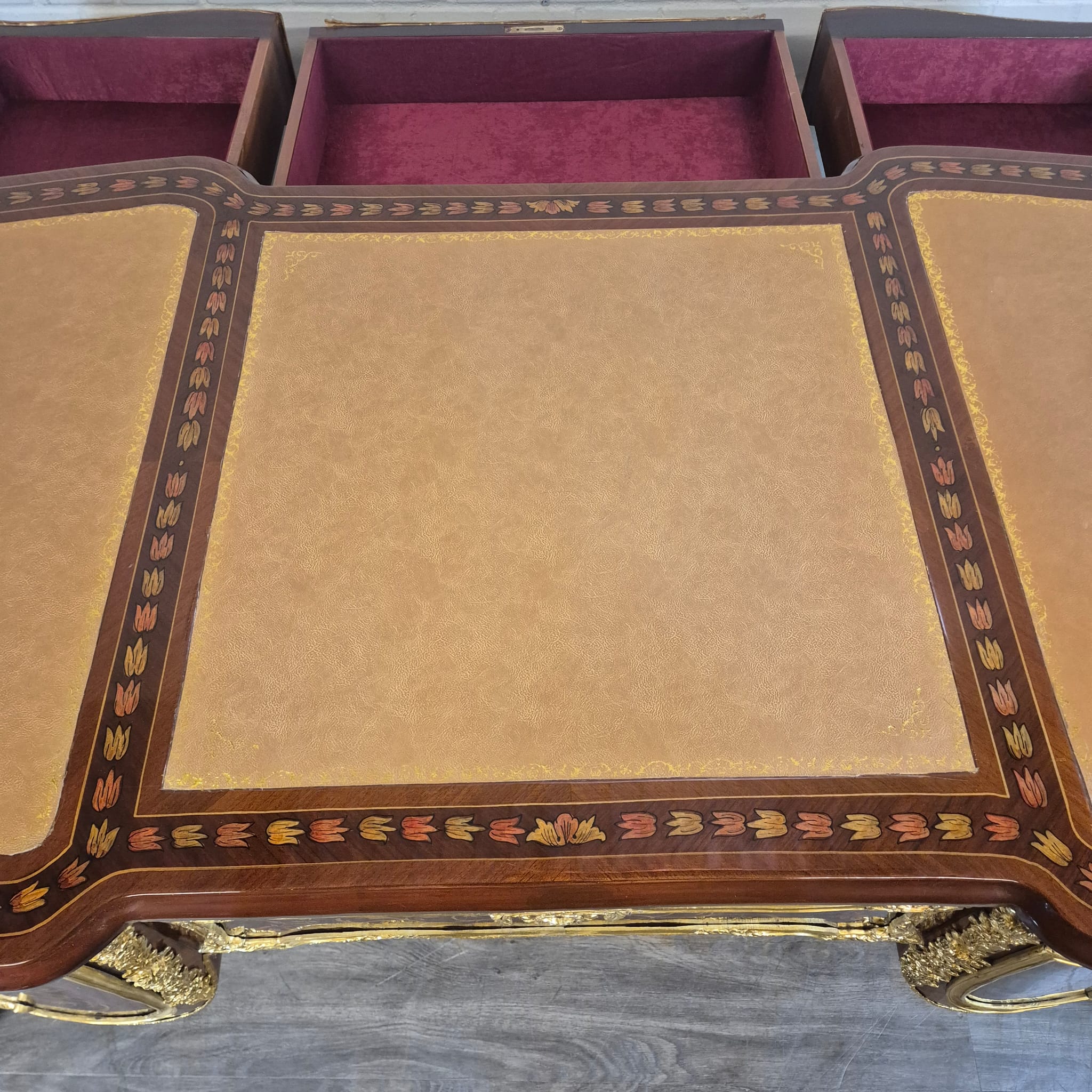 Desk Rococo-Style Walnut 1,80 m x 0,84 m - Image 18