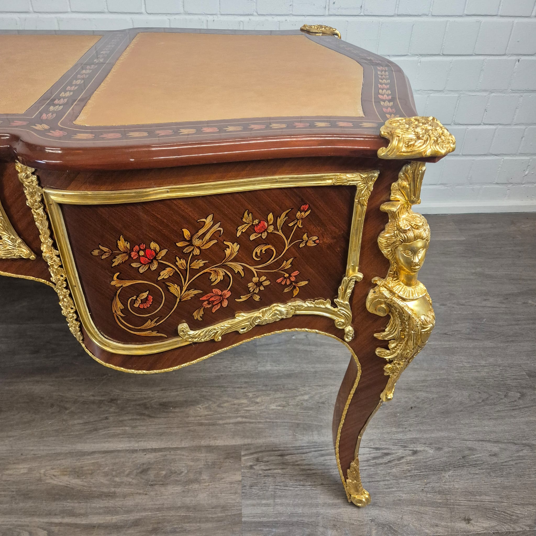 Desk Rococo-Style Walnut 1,80 m x 0,84 m - Image 23