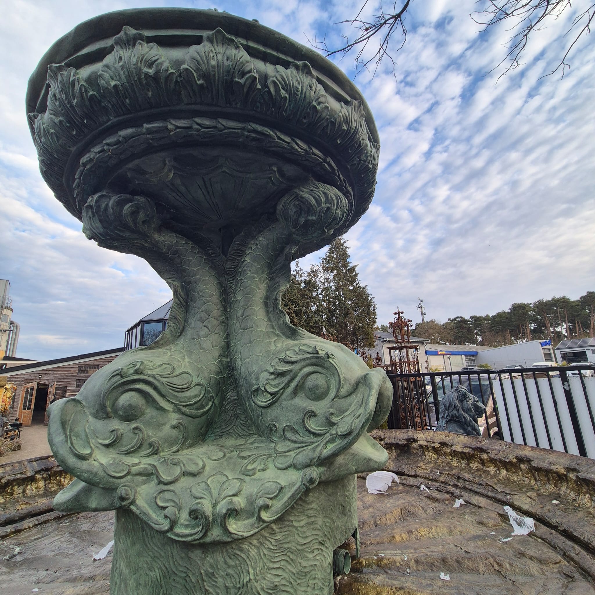 Fountain, water spout, water feature, bronze, 2.80 m - Image 10
