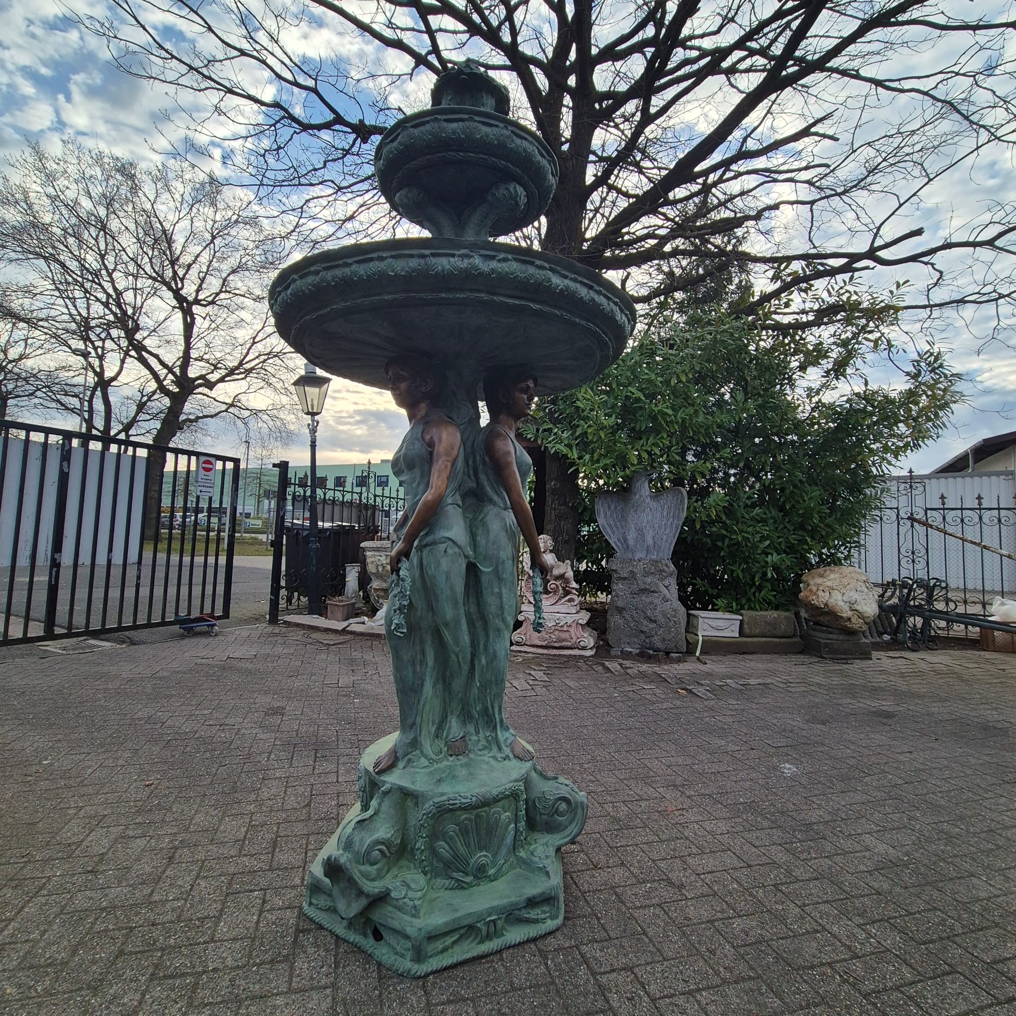 Fountain, water spout, water feature, bronze, 2.80 m - Image 5