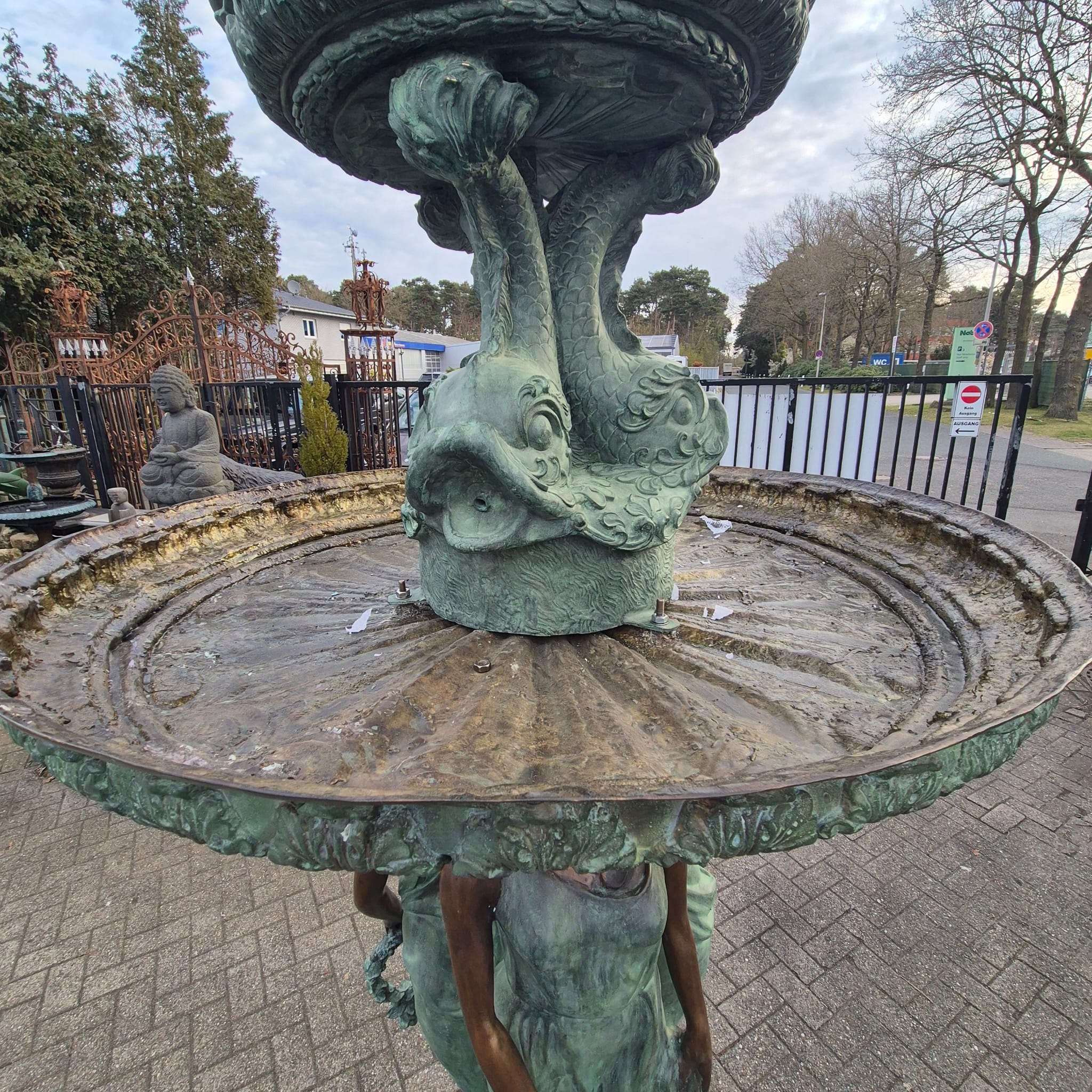 Fountain, water spout, water feature, bronze, 2.80 m - Image 14