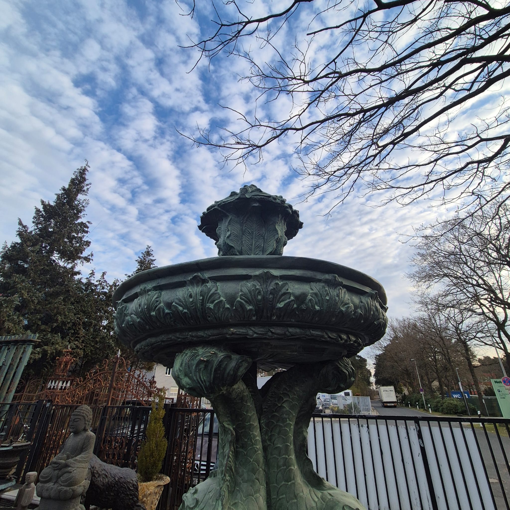 Fountain, water spout, water feature, bronze, 2.80 m - Image 7