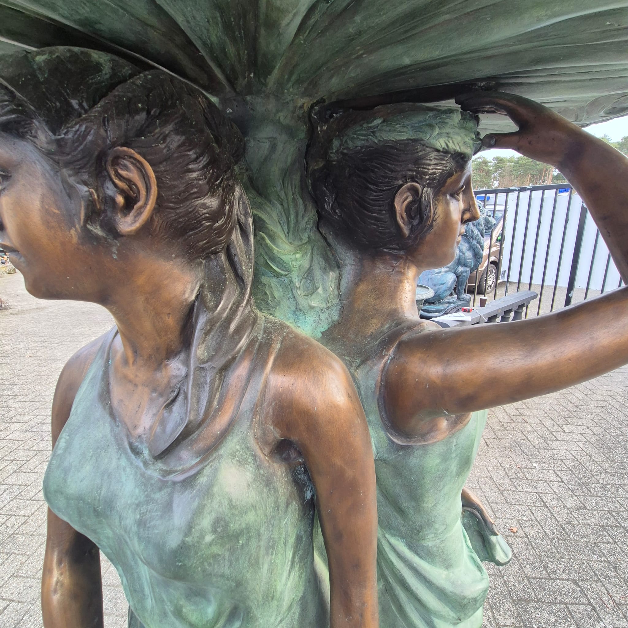 Fountain, water spout, water feature, bronze, 2.80 m - Image 18