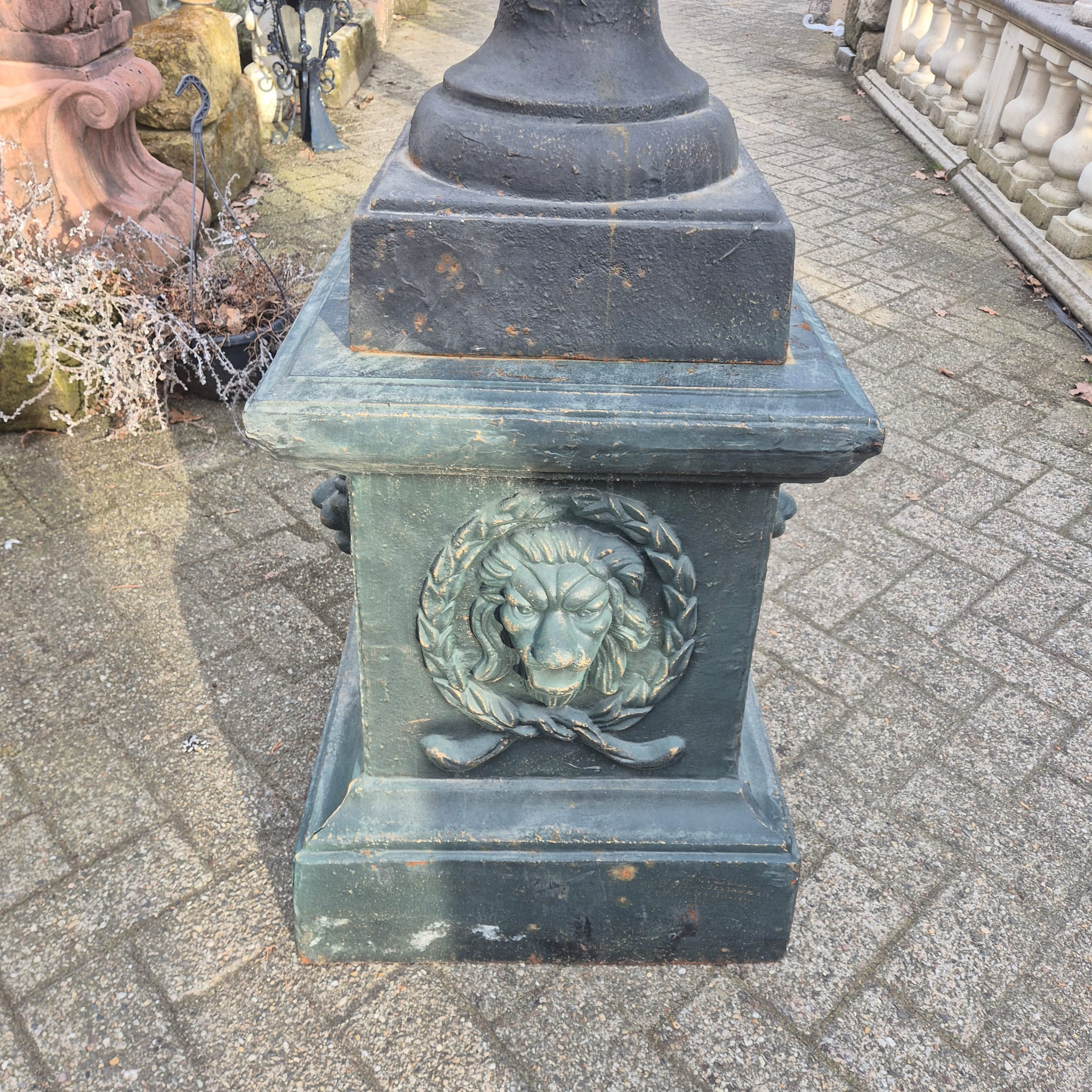 Cast Iron Vase on Pedestal 1.60 m - Image 10