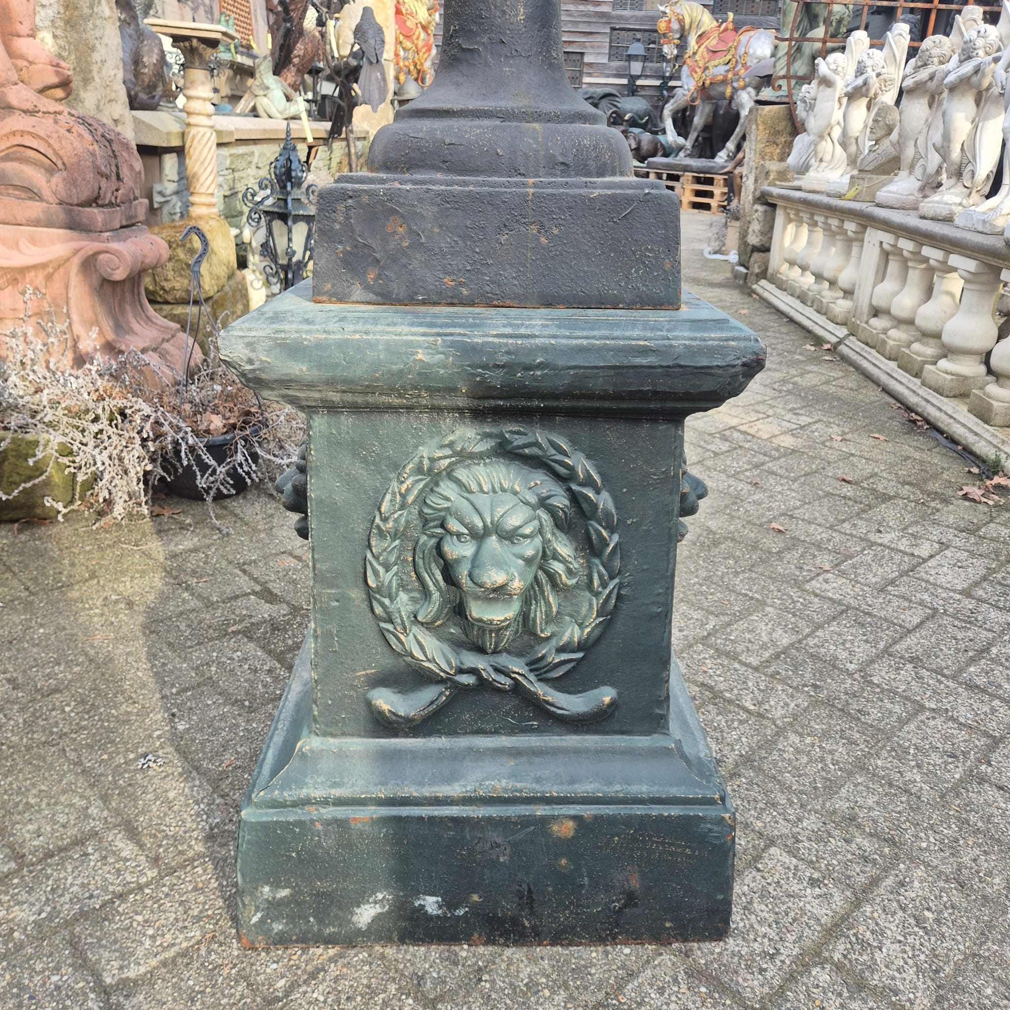 Cast Iron Vase on Pedestal 1.60 m - Image 11