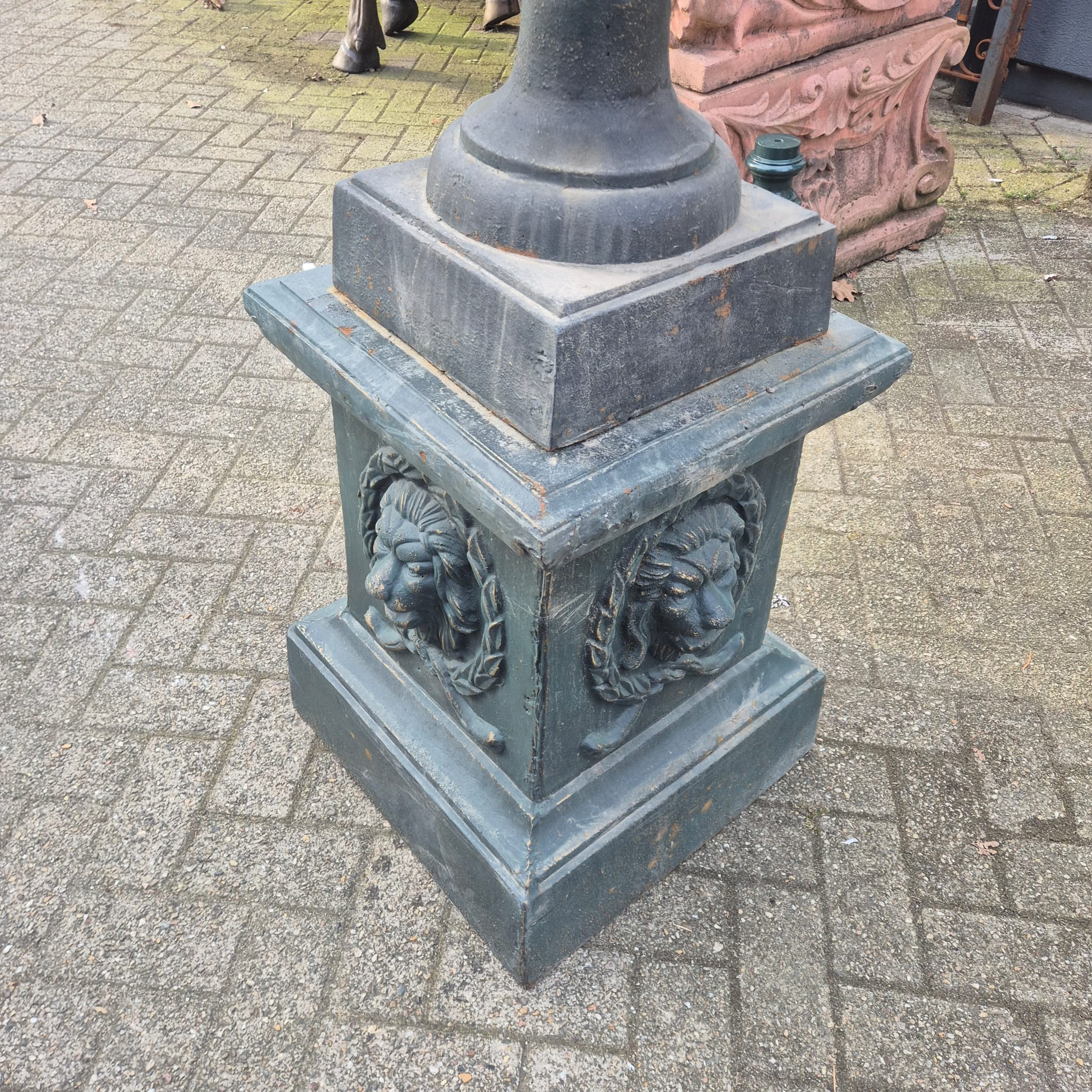 Cast Iron Vase on Pedestal 1.60 m - Image 9