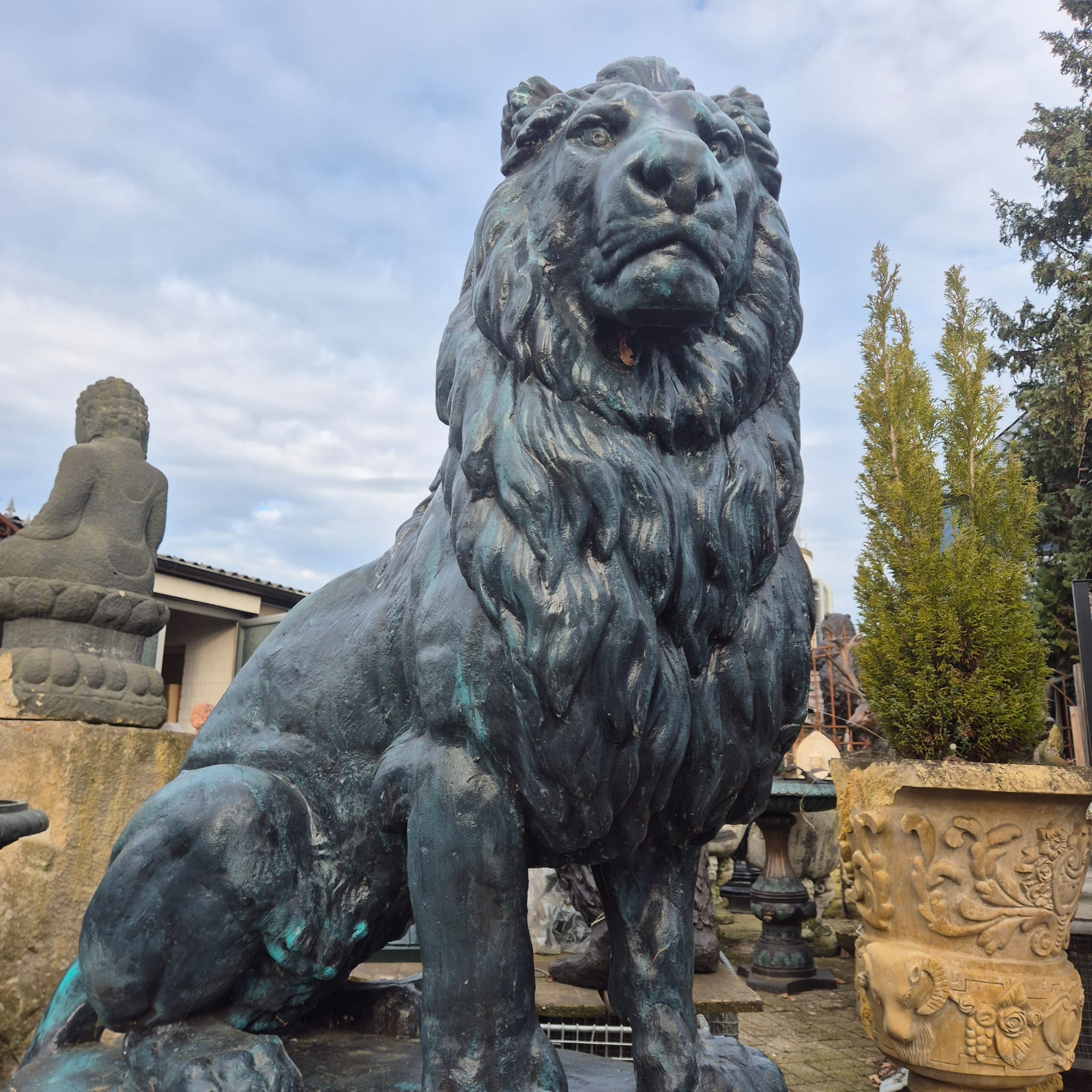 Concrete Lion Garden Statue 1.80 m - Image 6