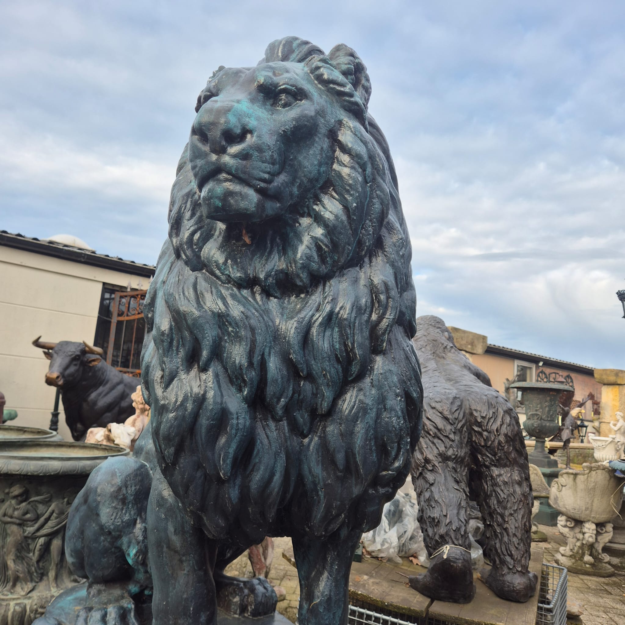 Concrete Lion Garden Statue 1.80 m - Image 7