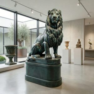 Concrete Lion Garden Statue 1.80 m