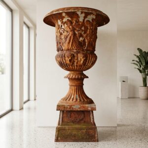 Cast Iron Vase on Pedestal 2.70 m