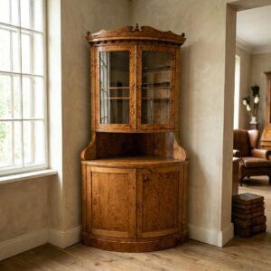 Corner Cabinet Biedermeier 1820 Birch Wood