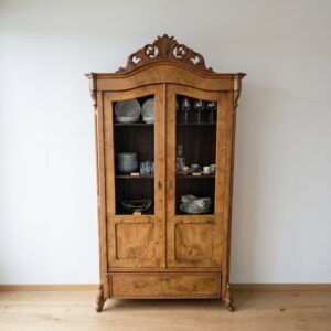 Display Cabinet Louis Philippe 1860 Ash Wood