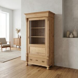 Display Cabinet Jugendstil 1900 Pine