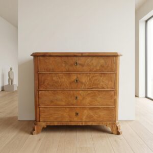 Chest of Drawers Biedermeier 1850 Ash Wood